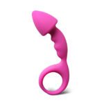 Pink Silicone Curved Comfort Butt Plug for Ultimate Pleasure - Image 2