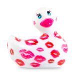 I Rub My Duckie Romance: Adorable White and Pink Bath Toy for Couples