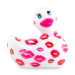 I Rub My Duckie Romance: Adorable White and Pink Bath Toy for Couples - Image 2