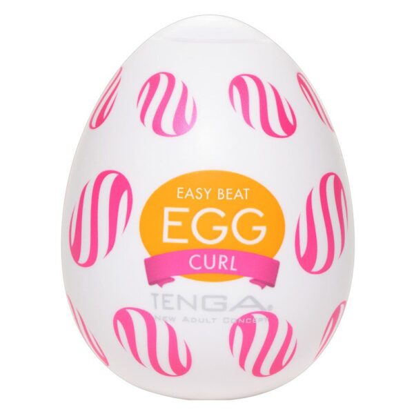 Tenga Curl Egg Masturbator - Ultimate Pleasure for Men | Discreet & Travel-Friendly