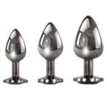 Evolved Black Gem Anal Plug Set - Elegant Pleasure for Intimate Adventures
