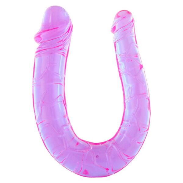 Double Mini Twin Head Jelly Penis Dildo - Ultimate Pleasure for Couples