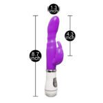 Slim G-Spot Rabbit Vibrator – 12 Speed Purple Clitoral & Internal Stimulator - Image 4