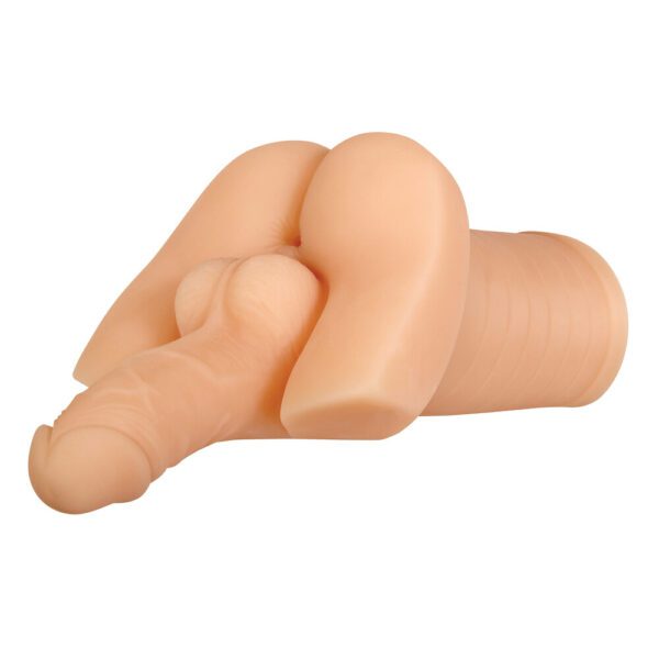 Gender X Back Door Bash Masturbator - Realistic Flesh Pink Pleasure Toy