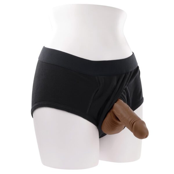 Gender X Stand to Pee Device - TPE Dark Flesh for Ultimate Comfort and Discretion