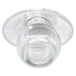 Perfect Fit Medium Clear Tunnel Plug - Comfortable & Stylish Ear Jewelry - Image 3