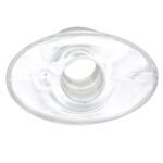 Perfect Fit Medium Clear Tunnel Plug - Comfortable & Stylish Ear Jewelry - Image 4