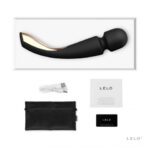 Experience Ultimate Pleasure with the Lelo Smart Wand 2 Large in Black - Image 4