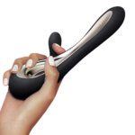 Experience Ultimate Pleasure with Lelo Soraya 2 Dual Rabbit Vibrator in Black - Image 4