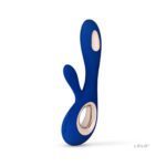 Lelo Soraya Wave Dual Action Vibrator - Midnight Blue Luxury Pleasure Device