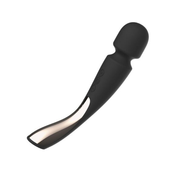 Experience Ultimate Pleasure with the Lelo Smart Wand 2 in Med Black - Powerful & Elegant Massager