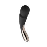 Experience Ultimate Pleasure with the Lelo Smart Wand 2 in Med Black - Powerful & Elegant Massager - Image 2