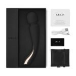 Experience Ultimate Pleasure with the Lelo Smart Wand 2 in Med Black - Powerful & Elegant Massager - Image 4