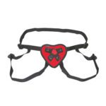 Lux Fetish Red Heart Strap-On Harness: Passionate Pleasure for Couples - Image 3