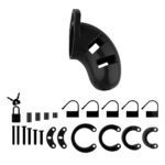 Man Cage 01: 3.5 Inch Black Male Chastity Cage for Ultimate Control - Image 3