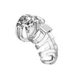 Man Cage 02: 3.5 Inch Clear Male Chastity Cage for Ultimate Control