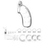 Man Cage 03: 4.5 Inch Clear Male Chastity Cage for Ultimate Control - Image 3