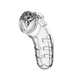 Man Cage 06: 5.5 Inch Clear Male Chastity Cage for Ultimate Control