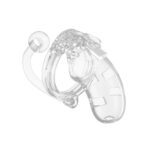 Man Cage 10: 3.5 Inch Clear Male Chastity Cage with Anal Plug for Ultimate Control