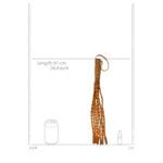 Medieval 15 Inch Italian Leather Braided Whip for Pain Play - Image 3