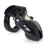 MyStim Pubic Enemy No 1 Black Edition – E-Stim Cock Cage for Intense Electro Play