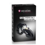 MyStim Pubic Enemy No 1 Black Edition – E-Stim Cock Cage for Intense Electro Play - Image 4