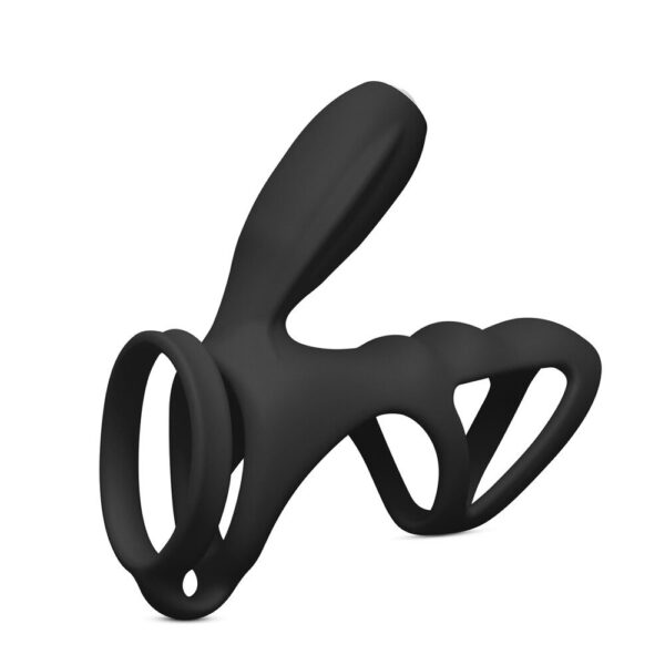 Ultimate Black Cockring and Clit Vibrator for Enhanced Pleasure