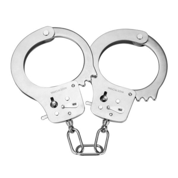 Me You Us Premium Heavy Duty Metal Bondage Handcuffs - Ultimate Restraint for Intense Play