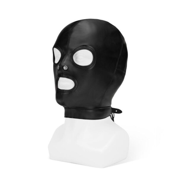 Me You Us Black Hood with Eyes, Nose, and Mouth - Stylish and Unique Face Covering