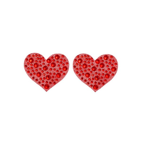 Leg Avenue Amore Nipple Jewel Stickers - Sparkling Body Jewelry for Dazzling Looks