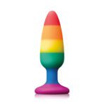 Rainbow Medium Pride Pleasure Plug - Vibrant LGBTQ+ Toy for Ultimate Satisfaction - Image 2