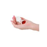 Crystal Desires Medium Glass Heart Butt Plug - Elegant Pleasure for Intimate Moments - Image 2