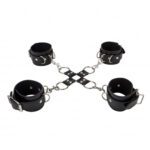 Shots Ouch Leather Hand and Leg Cuffs - Premium BDSM Restraints for Ultimate Pleasure