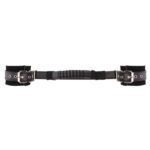 Ouch Adjustable Black Leather Handcuffs