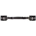 Ouch Adjustable Black Leather Handcuffs - Image 2