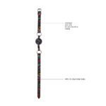 Comfortable Ouch Breathable Ball Gag with Stylish Printed Leather Straps - Image 4