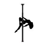 Ouch Black Dance Pole - Premium Portable Stripper Pole for Home Fitness & Performance