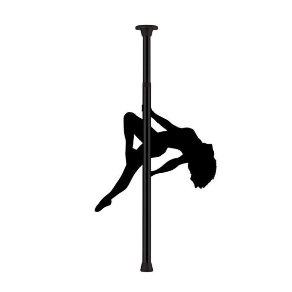 Ouch Black Dance Pole - Premium Portable Stripper Pole for Home Fitness & Performance