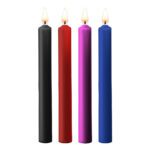 Large Teasing Wax Candles 4 Pack - Perfect for Romantic Evenings and Home Decor