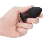 Ouch Silicone Swirled Butt Plug Set - Black | Premium Anal Toys for Ultimate Pleasure - Image 3