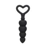 Explore Pleasure with Ouch Silicone Black Anal Love Beads - Perfect for Intense Sensations