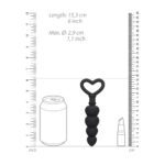 Explore Pleasure with Ouch Silicone Black Anal Love Beads - Perfect for Intense Sensations - Image 3