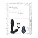 Ouch E Stimulation And Vibration Butt Plug And Cock Ring - Image 2