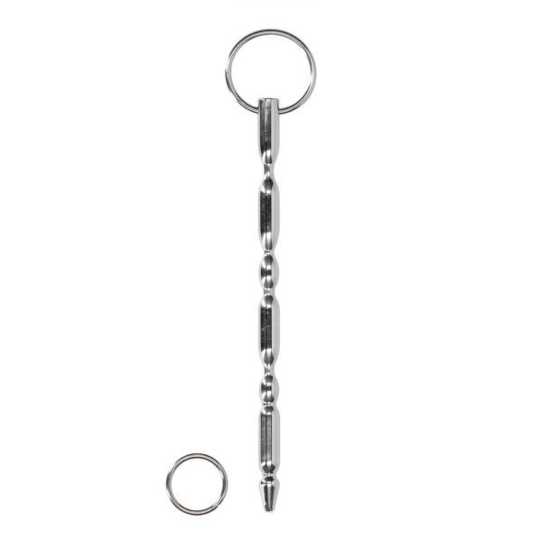 Ouch Urethral Sounding Steel Dilator with Ring - Premium Pleasure Tool for Intense Sensation