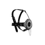 Open Mouth Gag Head Harness with Plug Stopper - Ultimate BDSM Restraint for Enhanced Pleasure - Image 2