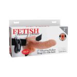 Fetish Fantasy 7 Inch Vibrating Hollow Strap-On - Flesh Color for Ultimate Pleasure - Image 4