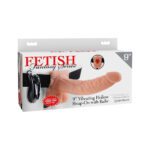 Fetish Fantasy 9 Inch Vibrating Hollow Strap-On - Flesh Color for Ultimate Pleasure - Image 4