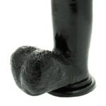 Basix 12 Inch Black Dong with Suction Cup - Realistic Pleasure for Ultimate Satisfaction - Image 4