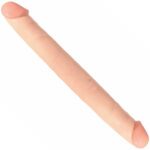 Basix 12 Inch Double Dong in Flesh - Ultimate Pleasure for Couples