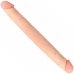 Basix 12 Inch Double Dong in Flesh - Ultimate Pleasure for Couples - Image 2